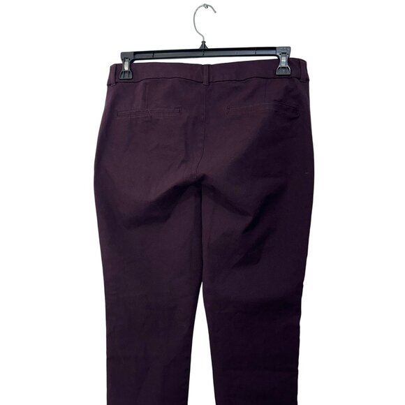Old Navy Womens High Rise Pixie Skinny Pants Size 12 Purple Stretch Cotton Blend - Picture 8 of 9